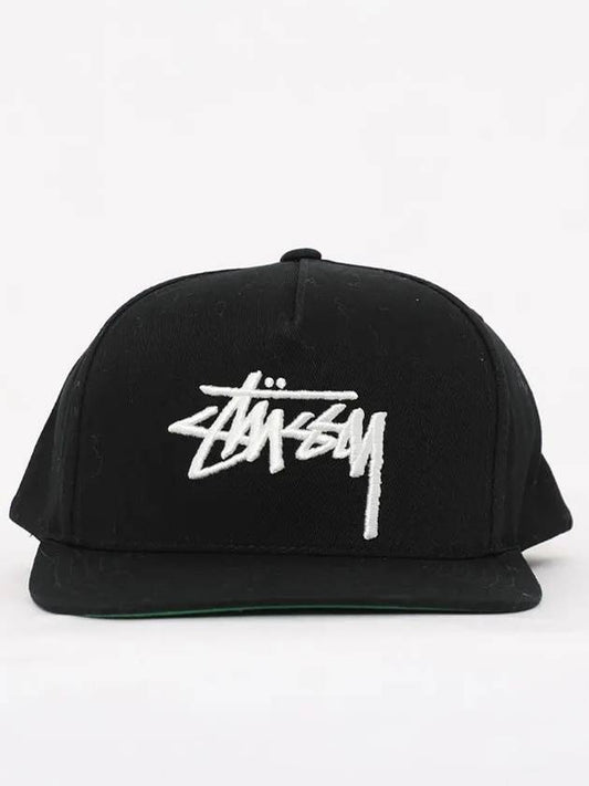 1311052 BLACK embroidered logo classic ball cap - STUSSY - BALAAN 1