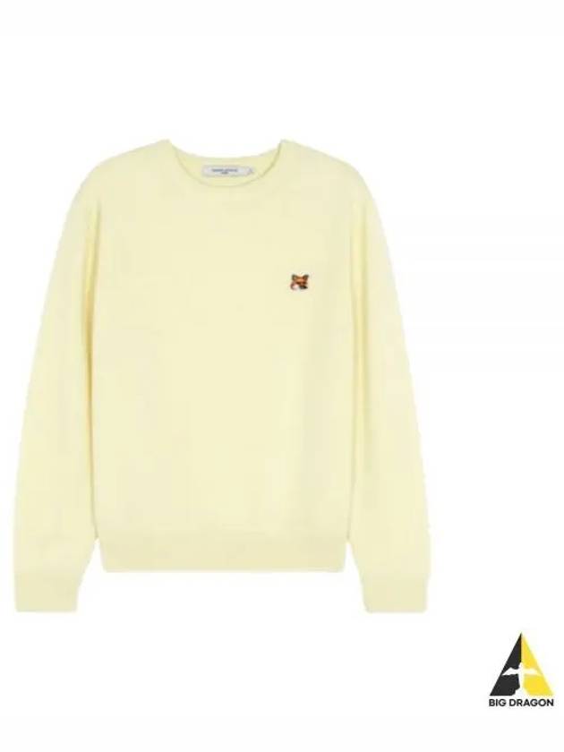 Fox Head Patch Regular Sweatshirt Yellow - MAISON KITSUNE - BALAAN 2