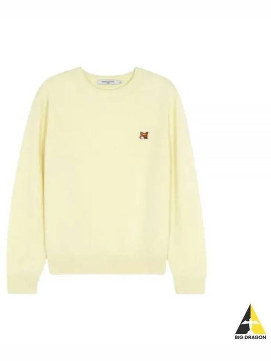 Fox Head Patch Regular Sweatshirt Yellow - MAISON KITSUNE - BALAAN 2