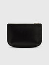 SARA Sarah Saffiano Leather Top Zipper Curve Pouch Clutch Bag - A.P.C. - BALAAN 3