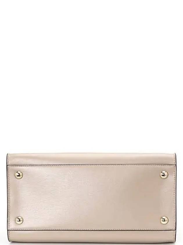 Vara Bow Top Handle Tote Bag Beige - SALVATORE FERRAGAMO - BALAAN 5