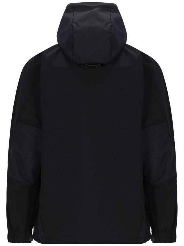 Stretch shell hooded zip up black - AND WANDER - BALAAN 3