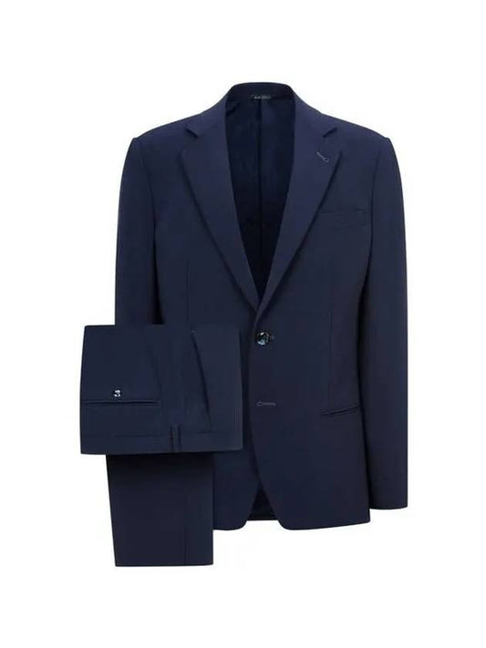 Men s Easy Wool No cheat Single Suit Navy - GIORGIO ARMANI - BALAAN 1