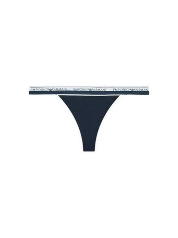 UNDERWEAR Women s Logo Line Band Thong Marine - EMPORIO ARMANI - BALAAN 1