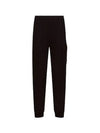 Diagonal Raised Fleece Cargo Track Pants Black - CP COMPANY - BALAAN 2