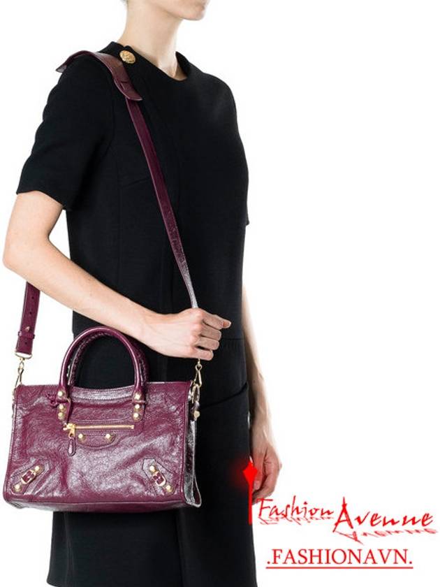 Giant Motor City Bag Small 433353 D94JG 5015 Burgundy - BALENCIAGA - BALAAN 8