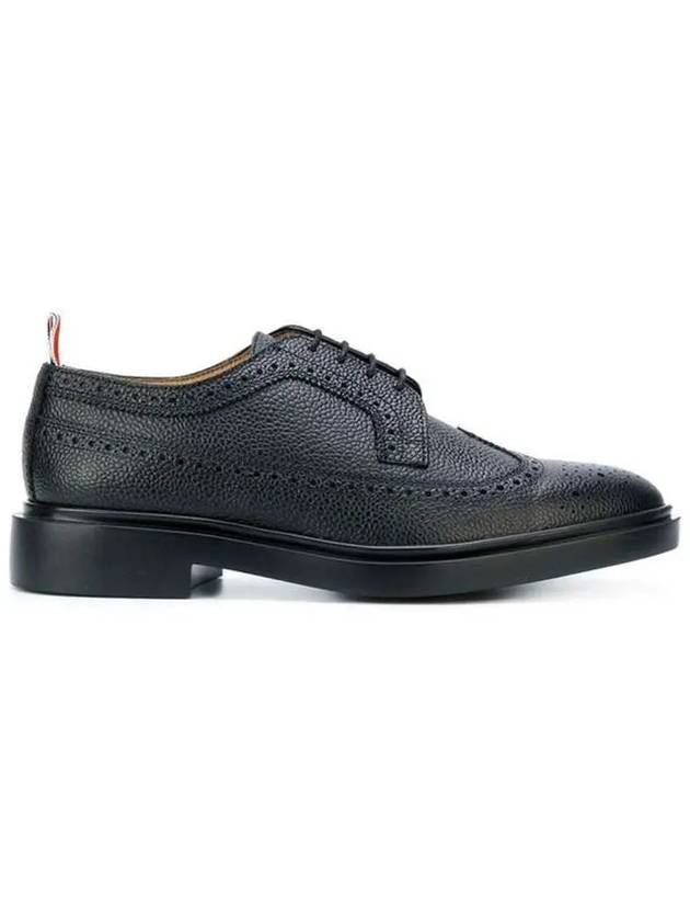 Men's Classic Long Wing Brogue Lace Up Brogue Shoes Black - THOM BROWNE - BALAAN 2