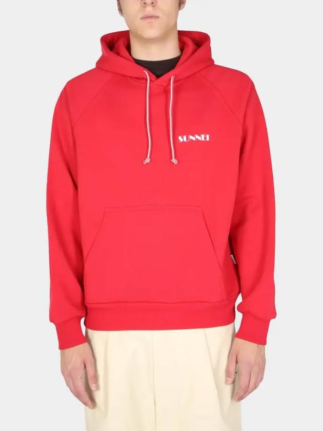 Hood Unisex Mini Logo Hoodie Red - SUNNEI - BALAAN 2