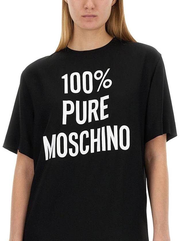 Midi Dress 04430533 1555 BLACK - MOSCHINO - BALAAN 5