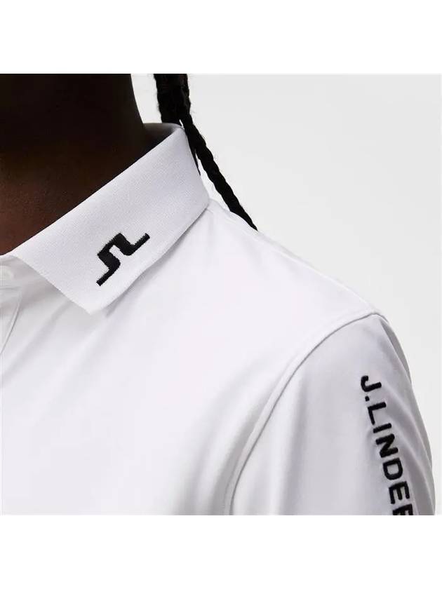 Women's Tour Tech Golf Polo White - J.LINDEBERG - BALAAN 5