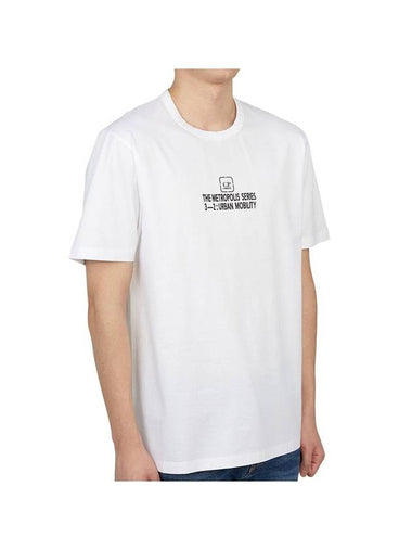 Men's Metropolis Logo Graphic Short Sleeve T-Shirt White - CP COMPANY - BALAAN 1