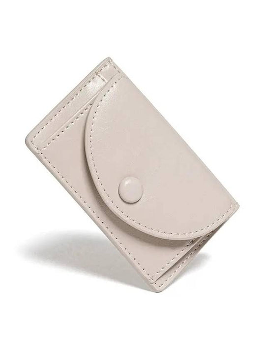 Slim Pocket Mini Coin Transportation Card Wallet Warm Gray - LE MASQUE - BALAAN 2