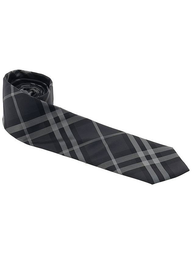 Classic Cut Vintage Check Silk Tie Grey - BURBERRY - BALAAN 3