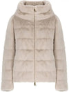 Fake Fur Zipper Jacket Chantilly - HERNO - BALAAN 2