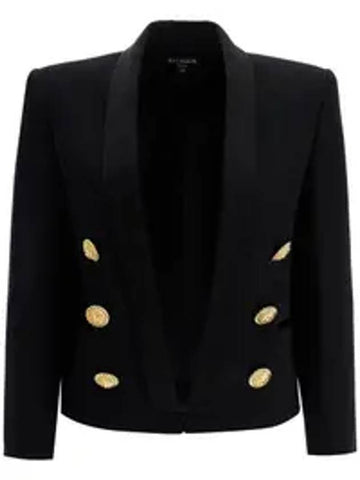 6 button spencer jacket black - BALMAIN - BALAAN 1