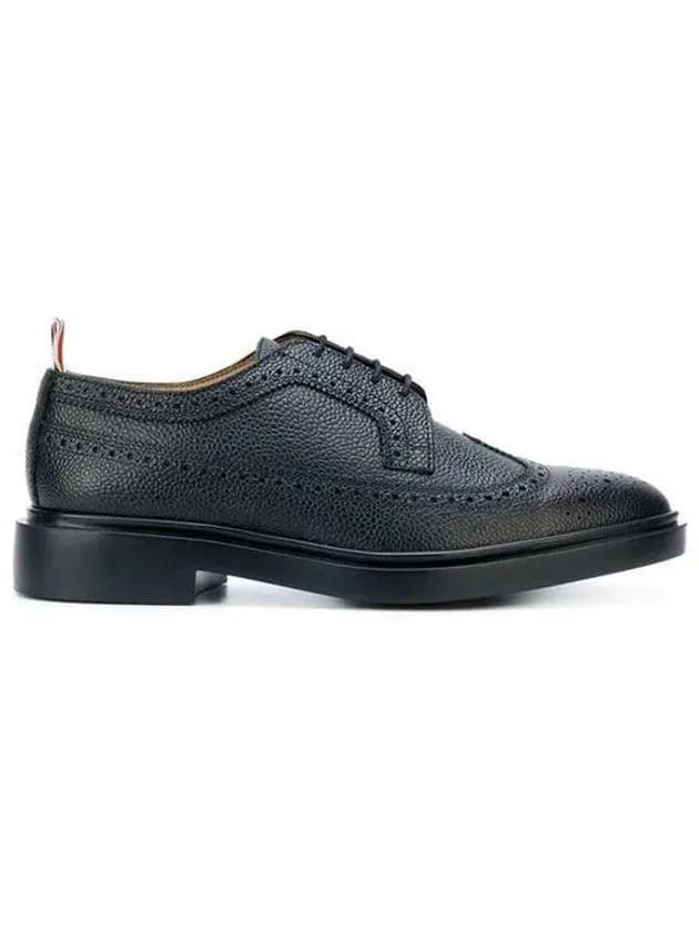 Men's Classic Long Wing Brogue Lace Up Brogue Shoes Black - THOM BROWNE - BALAAN 2