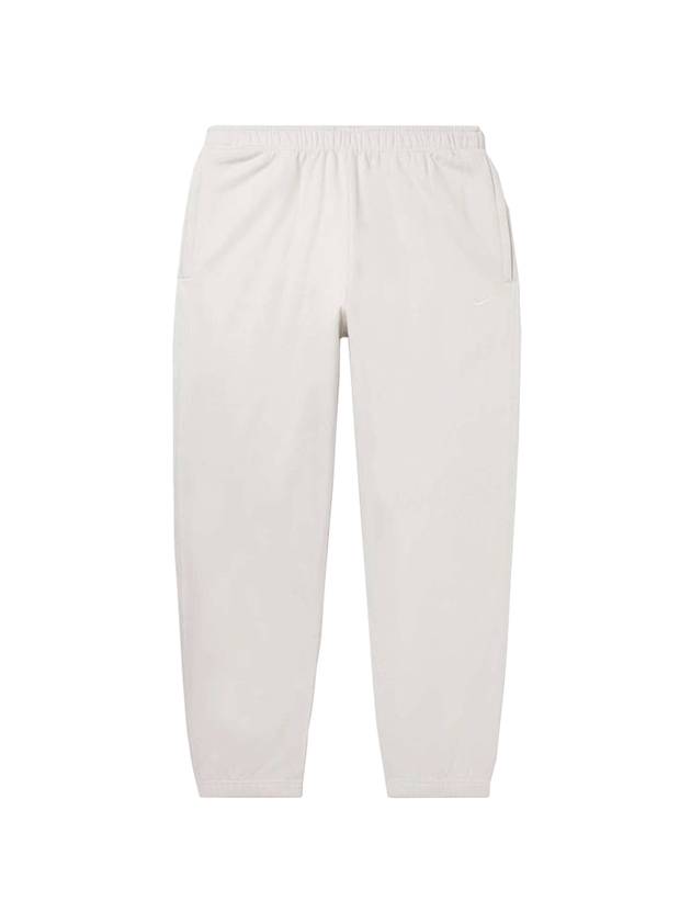 Men's Solo Swoosh Fleece Track Pants White - NIKE - BALAAN 1