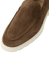 Suede Slipper Loafers Brown - TOD'S - BALAAN.