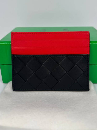 Intrecciato two tone card wallet - BOTTEGA VENETA - BALAAN 2