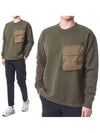 Maxi Pocket Detail Sweatshirt Olive - TEN C - BALAAN 2