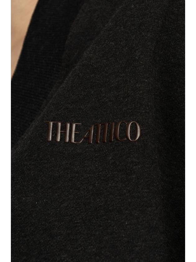 The Attico Sweatshirt With Logo, Women's, Black - THE ATTICO - BALAAN 5