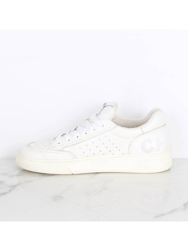 Nell back logo shearling sneakers 39 260 - CHANEL - BALAAN 6