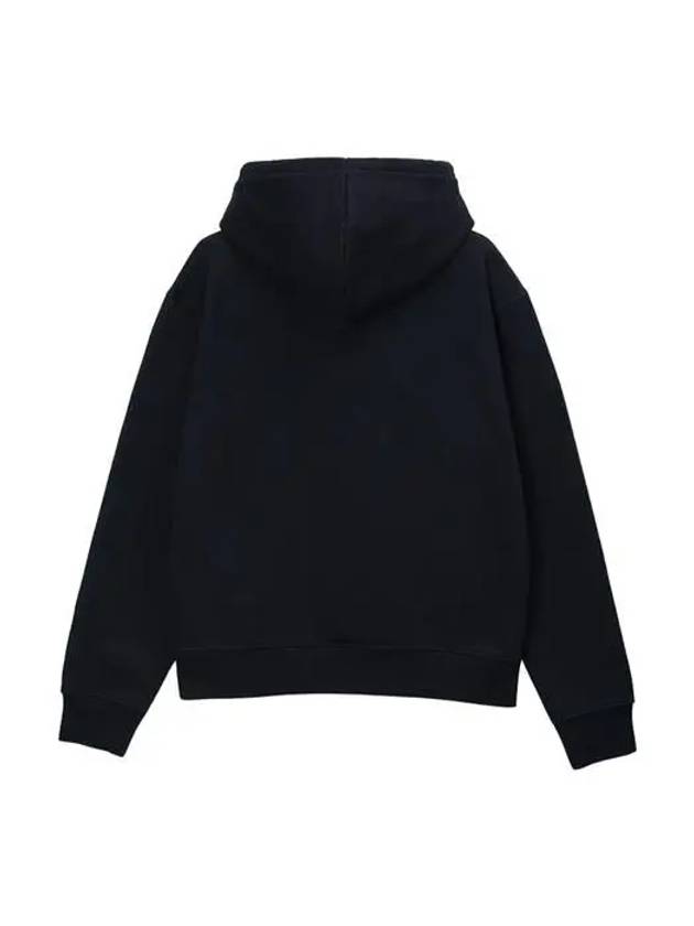 Le Brode Embroidered Logo Cotton Hoodie Black - JACQUEMUS - BALAAN 3