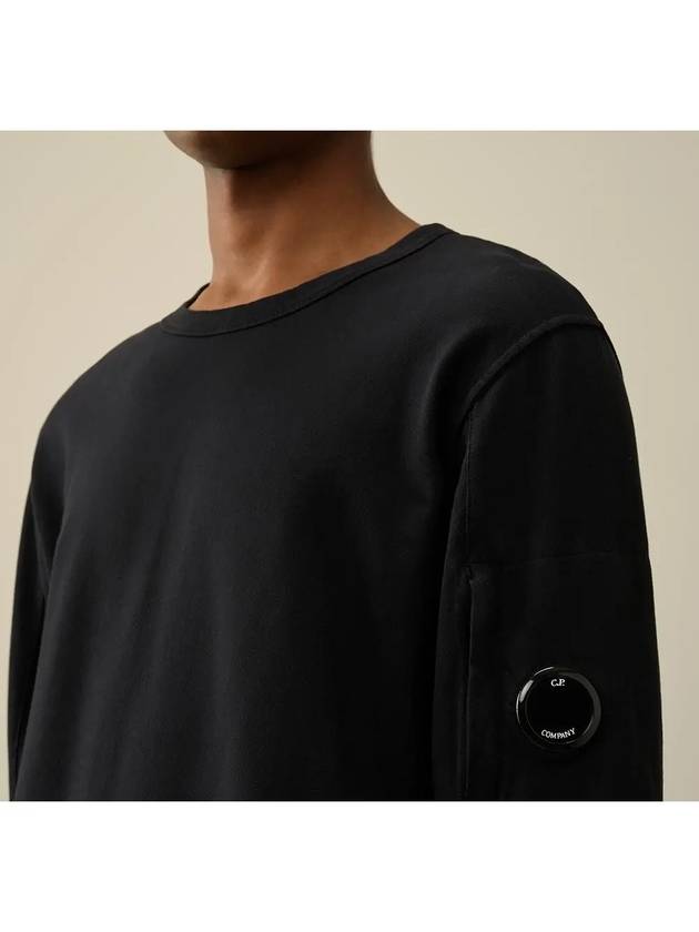 Light Fleece Sweatshirt Black - CP COMPANY - BALAAN 4