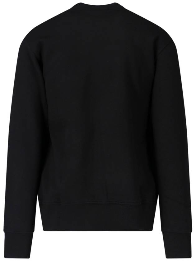 Men's Logo Print Sweatshirt Black - VERSACE - BALAAN 4