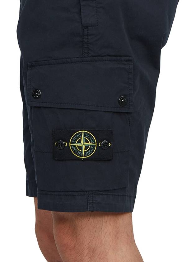 Wappen Cargo Bermuda Shorts Navy - STONE ISLAND - BALAAN 10