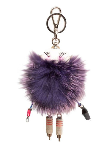 women's fur key holder - PRADA - BALAAN.