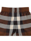 checked silk shorts - BURBERRY - BALAAN.