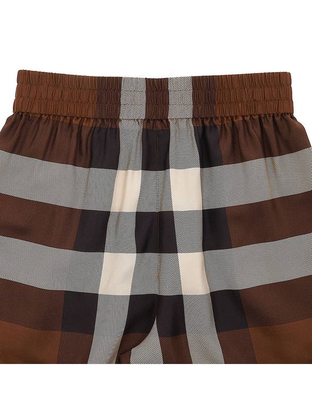 checked silk shorts - BURBERRY - BALAAN.