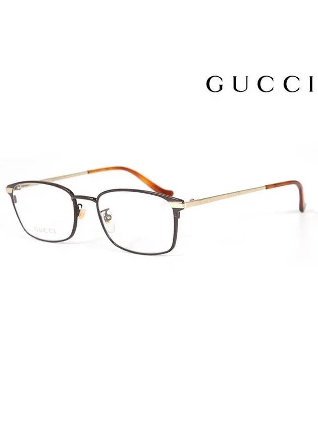 Eyewear Square Metal Glasses Black - GUCCI - BALAAN.