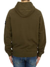 Compass Logo Patch Hoodie Olive - STONE ISLAND - BALAAN 5