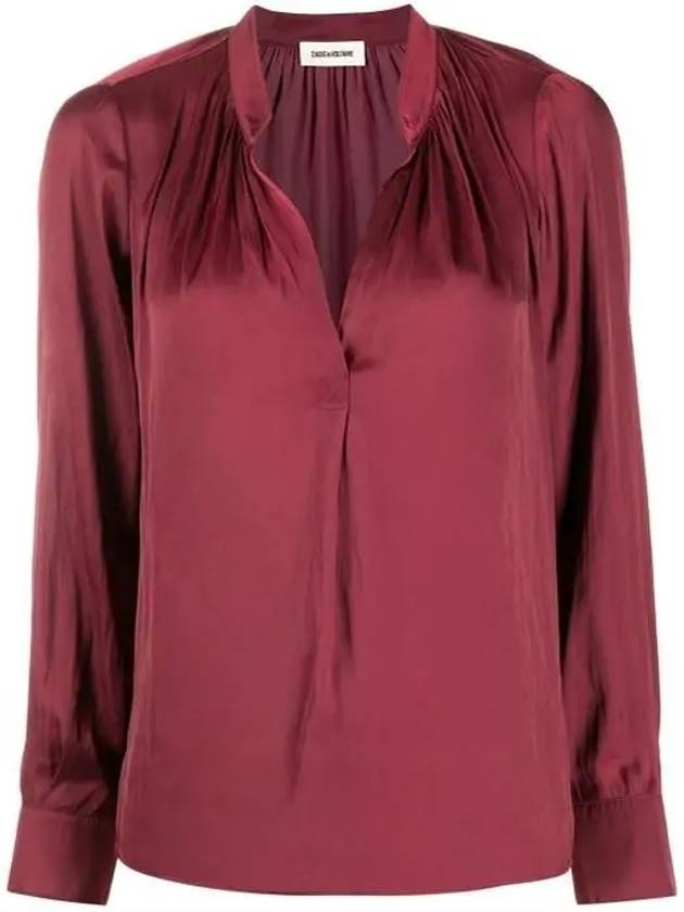 Tink satin long sleeve blouse WJCP3202F - ZADIG & VOLTAIRE - BALAAN 2