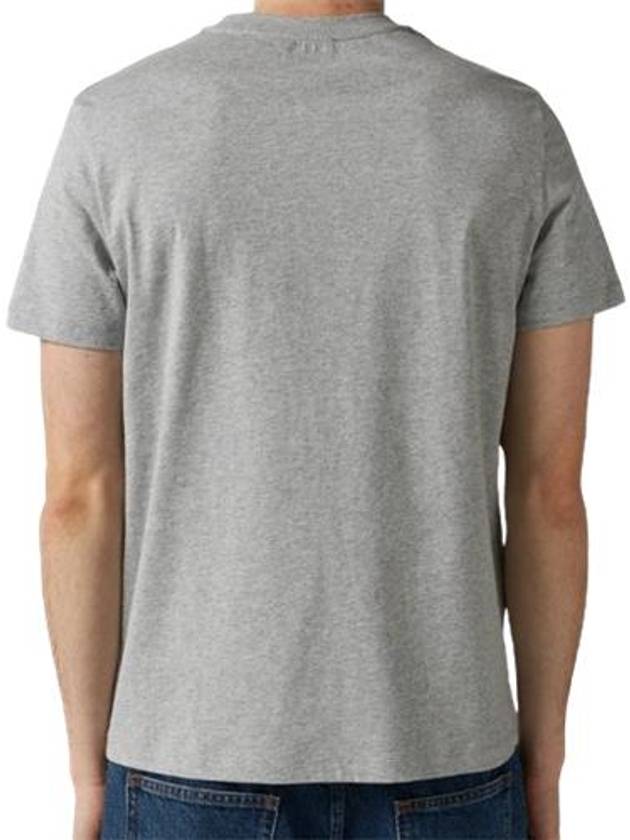 Men's Item Logo Cotton Short Sleeve T-Shirt Grey - A.P.C. - BALAAN 3