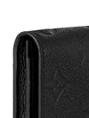 Monogram Embossed Leather Business Card Wallet Black - LOUIS VUITTON - BALAAN 6