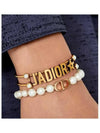 30 Montaine White Pearl Bracelet Gold - DIOR - BALAAN 4