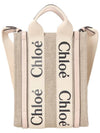 Woody Mini Tote Bag Beige Pink - CHLOE - BALAAN 4