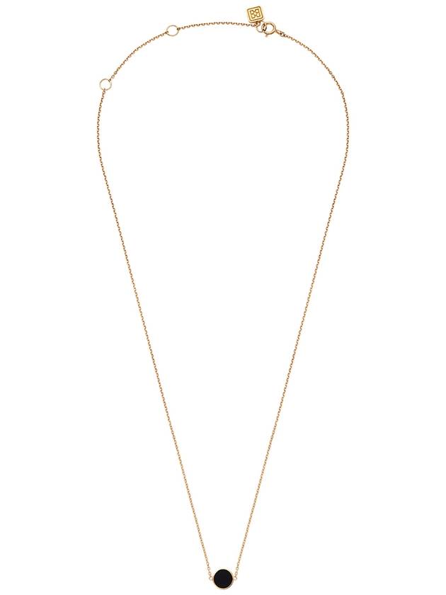 Roca Mini Round Onyx Necklace Gold Black - BE/GINS - BALAAN 8