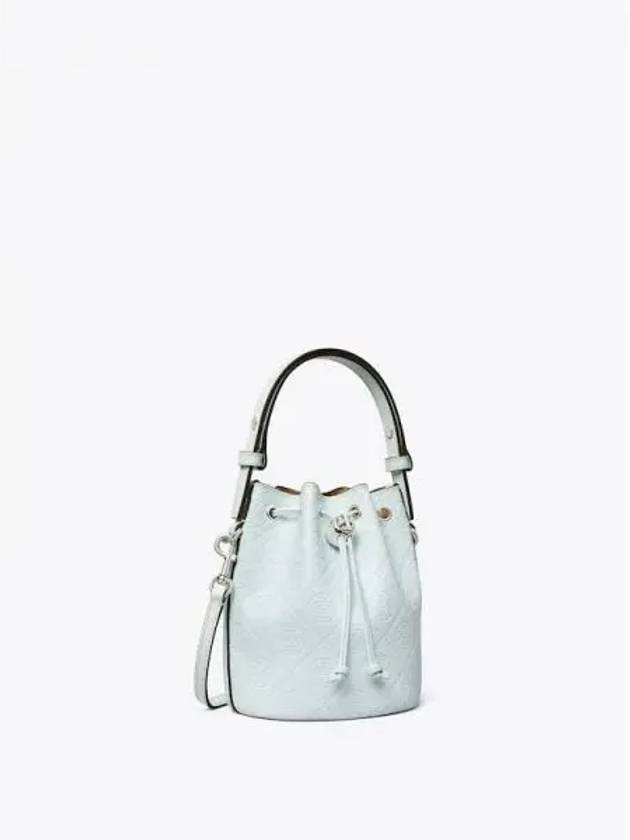 Monogram leather mini bucket bag tote ice blue domestic product GM0024071752950 - TORY BURCH - BALAAN 1