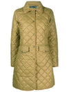 Pony Quilted Single Coat Khaki - POLO RALPH LAUREN - BALAAN 3