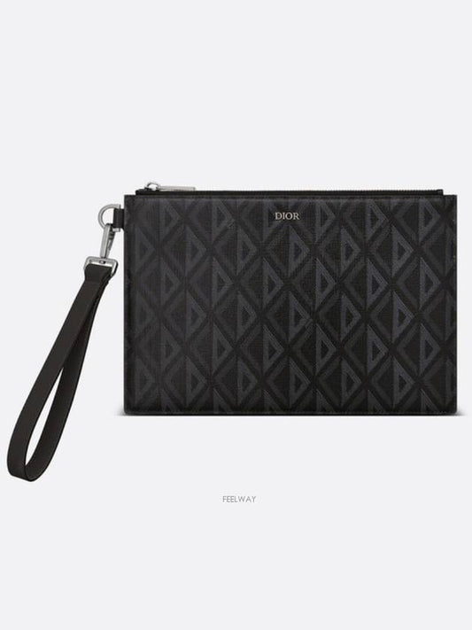 CD Diamond A5 Clutch Bag Black - DIOR - BALAAN 2