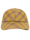 Check Base Ball Cap Yellow - BURBERRY - BALAAN 2