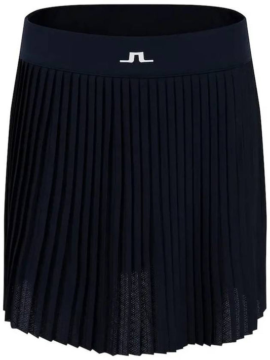 Women's Binx Pleated Skirt Navy - J.LINDEBERG - BALAAN 2