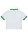 V-Neck Cotton Short Sleeve T-shirt Green White - SPORTY & RICH - BALAAN 3