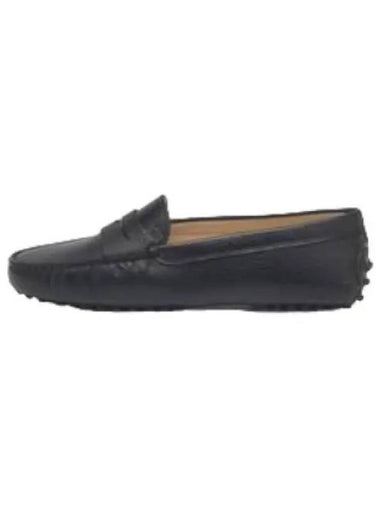 Gomino Driving Shoes Black Loafer - TOD'S - BALAAN 1