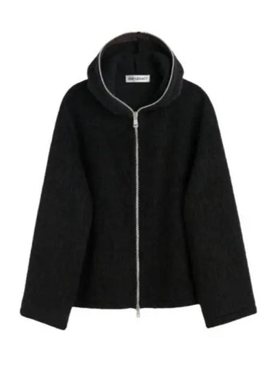 Hairy Zip-Up Hoodie Cardigan Black - OUR LEGACY - BALAAN 2