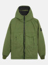 Opaque Nylon Twill Down Padded Green - STONE ISLAND - BALAAN 3